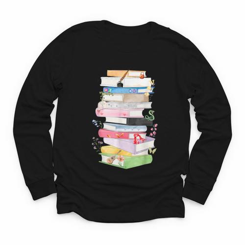 Life Of A Reader Book Lovers Book Nerds Bookworm Youth Long Sleeve Tee - Bookorys