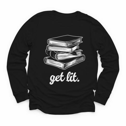 Get Lit Books Youth Long Sleeve Tee - Bookorys