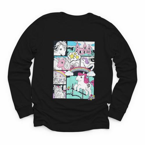My Little Pony Classic Vintage Rainbow Castle Comic Book Youth Long Sleeve Tee - Bookorys DE