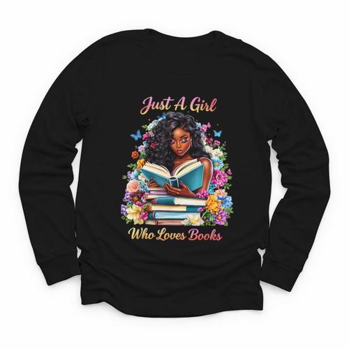Melanin Book Month Honoring Past Inspiring Pride Youth Long Sleeve Tee - Bookorys