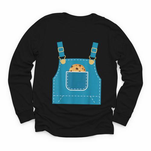 Mouse Halloween Costume Book Cookie Teacher Student Youth Long Sleeve Tee - Bookorys AU