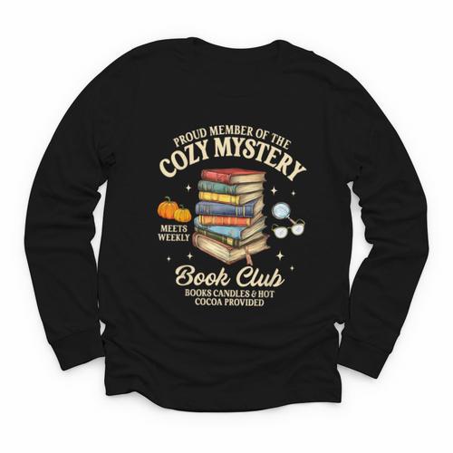 Mystery Book Reader Member Of The Cozy Mystery Book Club Youth Long Sleeve Tee - Bookorys UK