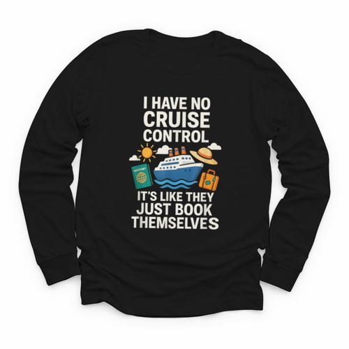 I Have No Cruise Control-It's Like They Book Themselves Youth Long Sleeve Tee - Bookorys UK