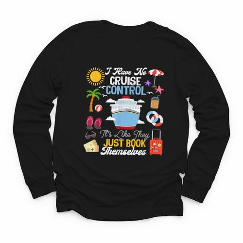 I Have No Cruise Control-It’s Like They Just Book Themselves Youth Long Sleeve Tee - Bookorys