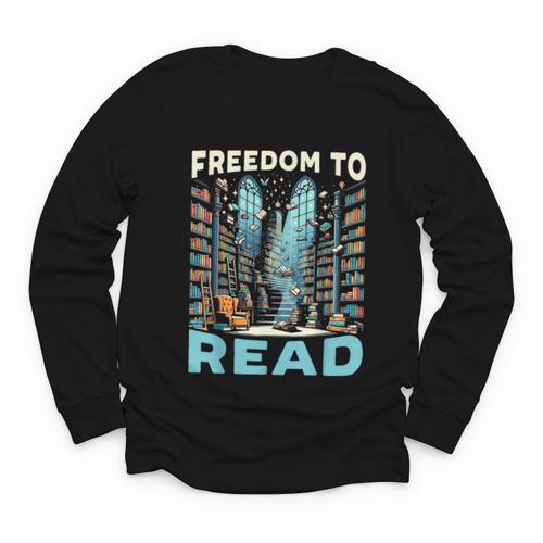 Read Banned Books Bookworm Book Lover Reading Literature Youth Long Sleeve Tee - Bookorys