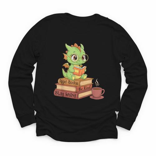 Read Books Be Kind Stay Weird Reading Bookworm Reader Youth Long Sleeve Tee - Bookorys DE
