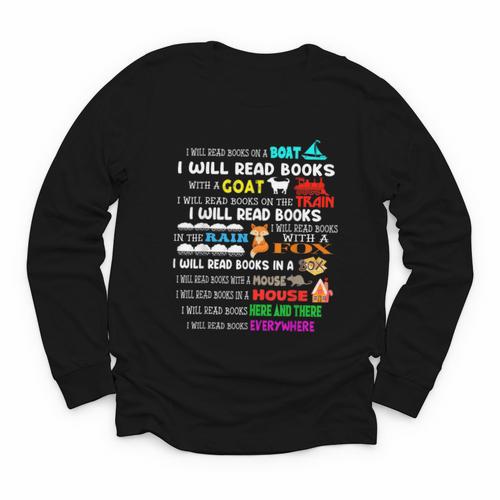 Read My Shirt Day For Kids Boy Girls i Will Read Book Youth Long Sleeve Tee - Bookorys UK