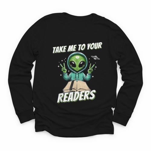 Take Me To Your Readers Across America Read More Books Youth Long Sleeve Tee - Bookorys CA
