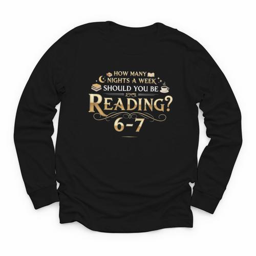 Reading 6–7 Teacher Librarian English Book Lover Quote Youth Long Sleeve Tee - Bookorys DE