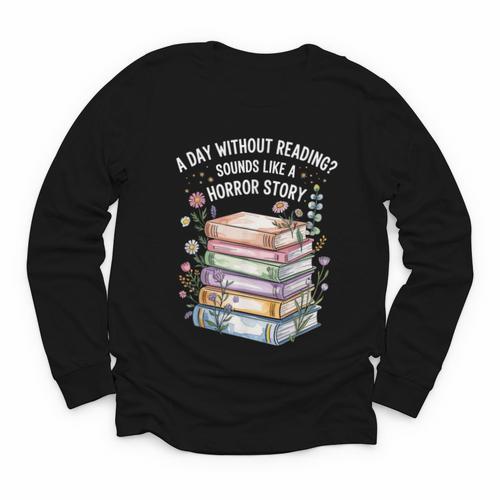 Reading Book Lover Humor For Readers And Bookworms Youth Long Sleeve Tee - Bookorys UK