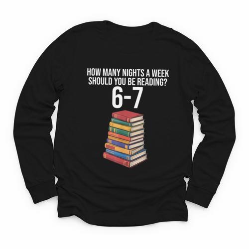 Reading Book Teacher 67 Six Seven Meme Youth Long Sleeve Tee - Bookorys