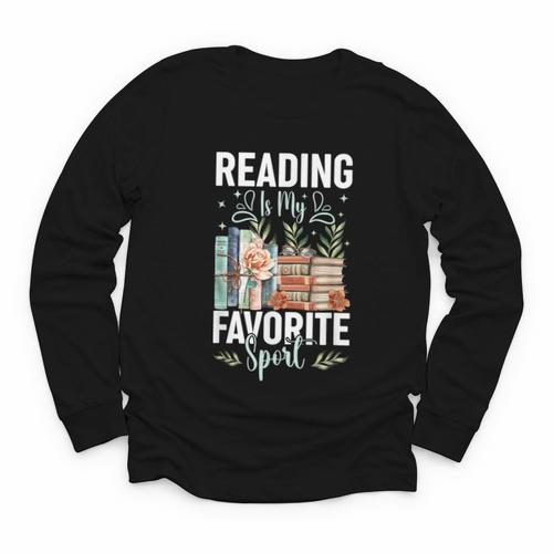 Reading Is My Favorite Sport Bookworm Youth Long Sleeve Tee - Bookorys AU