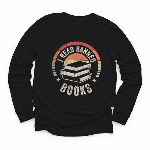 Retro Vintage Banned Books Shirt I Read Banned Books Youth Long Sleeve Tee - Bookorys DE
