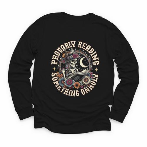 Is That Smutt Books Probably Reading Something Unholy Youth Long Sleeve Tee - Bookorys