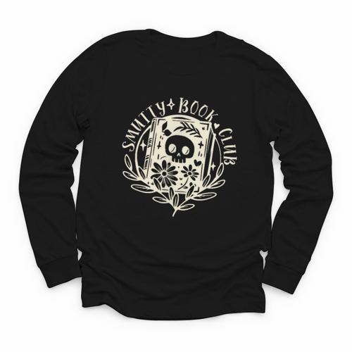 Smutty Book Club Smutty Book Lover Front And Back Spicy Book Youth Long Sleeve Tee - Bookorys