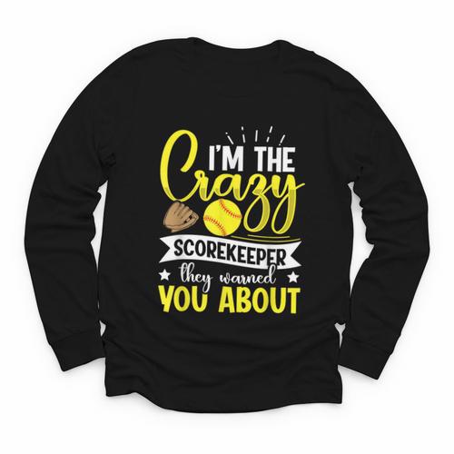 Softball Scorekeeper For a Score Book Keeper Youth Long Sleeve Tee - Bookorys UK