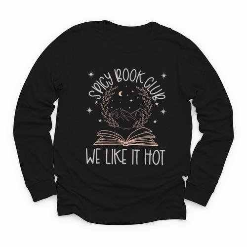 Spicy Book Club Dark Romance Lover Of Spicy Bookish Merch Youth Long Sleeve Tee - Bookorys
