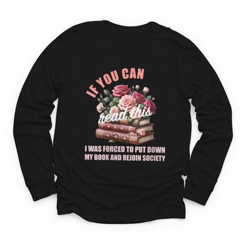 Spicy Book Lover Merch If You Can Read This Fairy Tales Now Youth Long Sleeve Tee - Bookorys AU