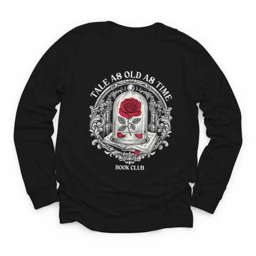 Tale As Old As Time Classic Book Lover Retro Youth Long Sleeve Tee - Bookorys
