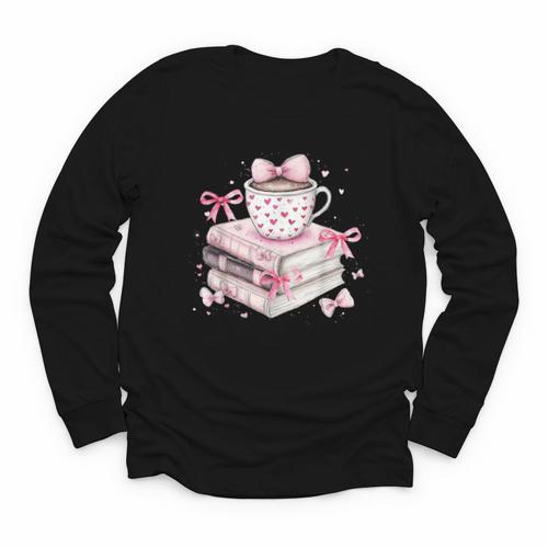 Teacher Valentine's Day All Booked For Valentines Reading Youth Long Sleeve Tee - Bookorys DE