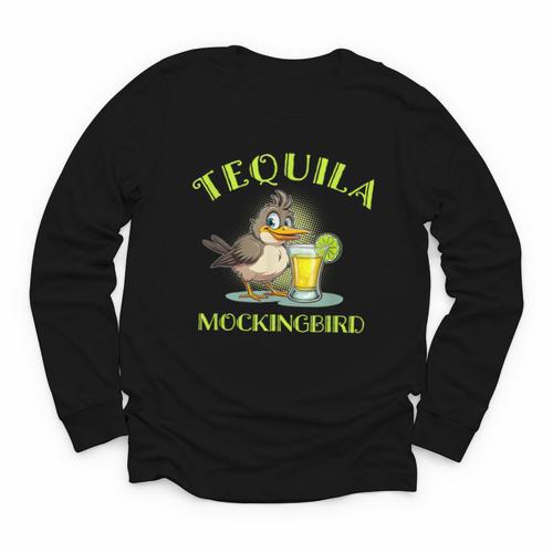 Tequila Mockingbird For Book Lovers And Writers Youth Long Sleeve Tee - Bookorys DE