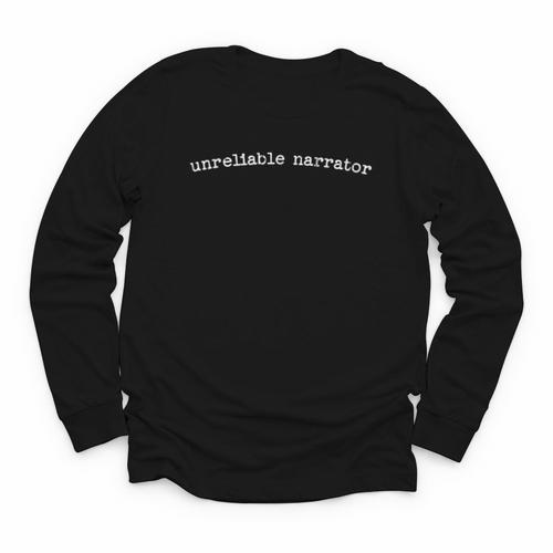 Unreliable Narrator Book Reading Book Club Youth Long Sleeve Tee - Bookorys