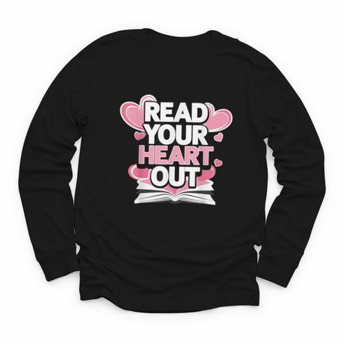 Women Read Your Heart Out Valentine's Day Teacher Book Youth Long Sleeve Tee - Bookorys CA