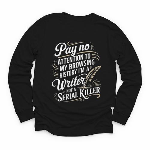 Women's I'm A Book Writer Author Book Writing Novelist Youth Long Sleeve Tee - Bookorys