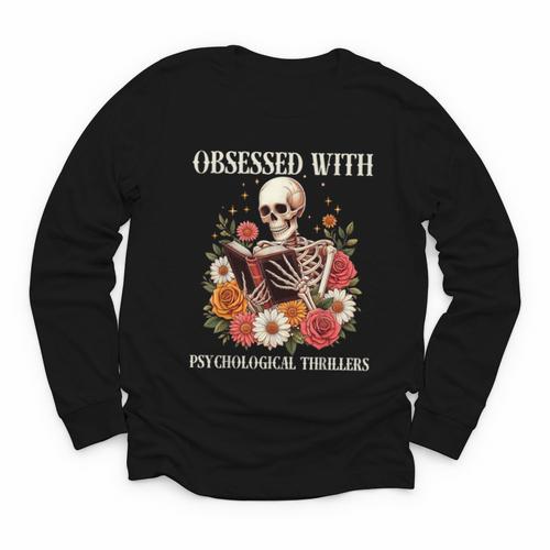 Women's Psychological Thriller Book Reader Lover Youth Long Sleeve Tee - Bookorys