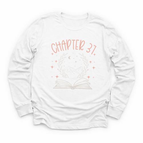 37th Birthday Women Book Lovers Chapter 37 Its My Birthday Youth Long Sleeve Tee - Bookorys