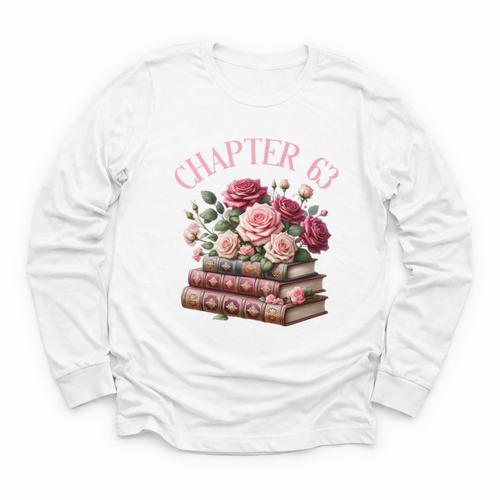 63rd Birthday Chapter 63 Birthday Shirt Women Book Lover Premium Youth Long Sleeve Tee - Bookorys DE