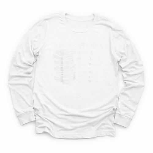 Abibliophobia Reading Bookworm Youth Long Sleeve Tee - Bookorys AU