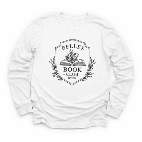 Belle's Book Club Est 1991 Belle's Book Shop Youth Long Sleeve Tee - Bookorys CA