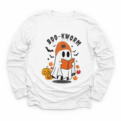 Book Worm Halloween Costume For Book Lovers Youth Long Sleeve Tee - Bookorys UK