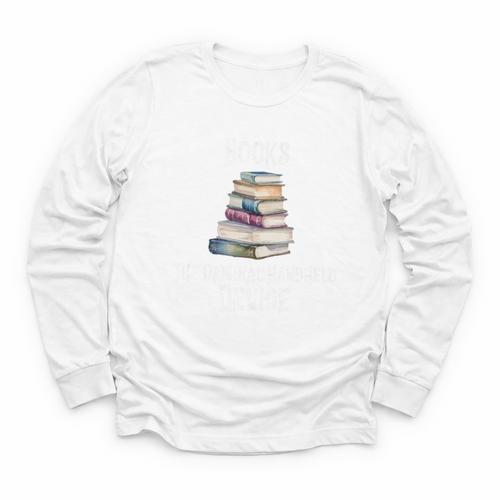 Books The Original Handheld Device Book Librarian Premium Youth Long Sleeve Tee - Bookorys
