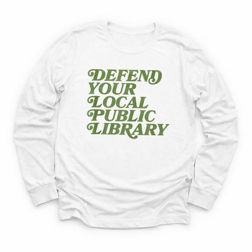 Defend Your Local Public Library For Book Lovers Youth Long Sleeve Tee - Bookorys
