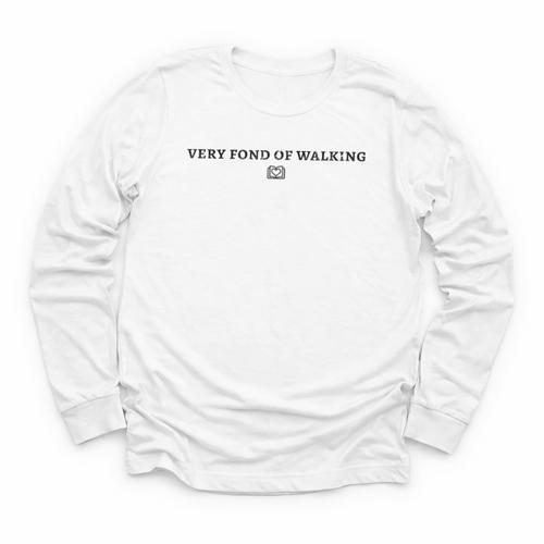 Very Fond Of Walking Book Lover Mom Walking Youth Long Sleeve Tee - Bookorys UK