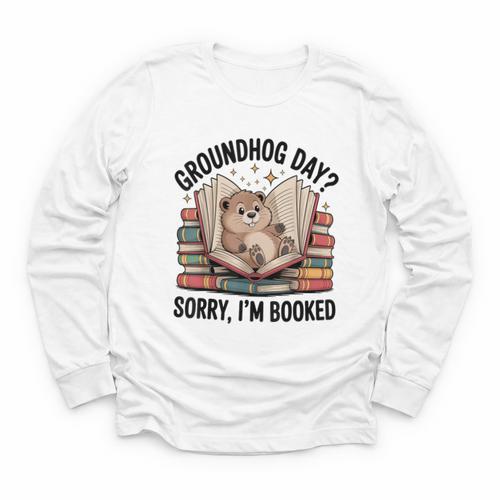 Groundhog Day Librarian Book Lover Reader Library Youth Long Sleeve Tee - Bookorys AU