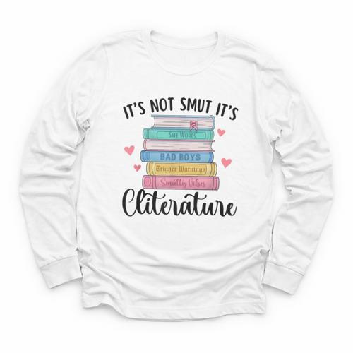 It's Not Smut It's Literature Dark Romance Smutt Book Lover Youth Long Sleeve Tee - Bookorys