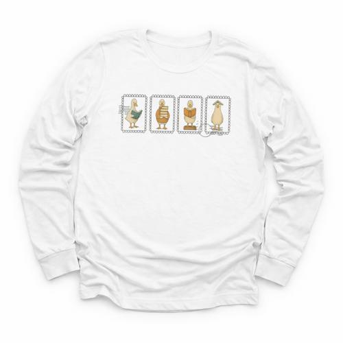 Just A Bookish Goose Reader SillyGoose Book Lover Outfit Youth Long Sleeve Tee - Bookorys AU