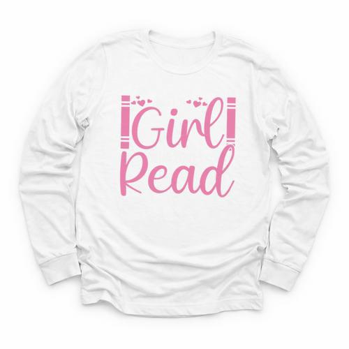 Just A Girl Who Loves To Read Book Lover Reading Books Youth Long Sleeve Tee - Bookorys DE