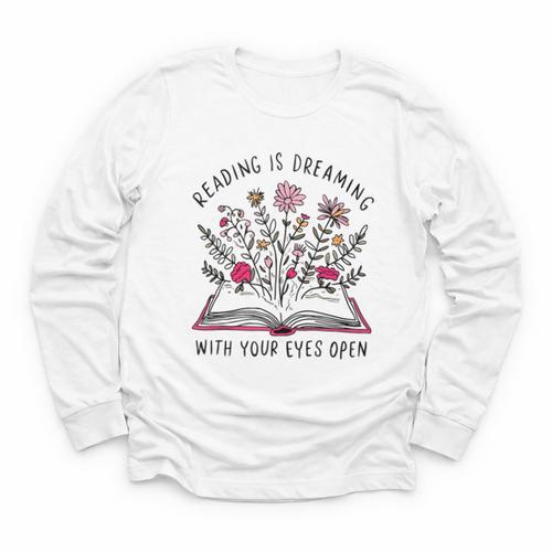 Librarian Cute Bookish It's A Good Day To Read A Book Lover Youth Long Sleeve Tee - Bookorys CA