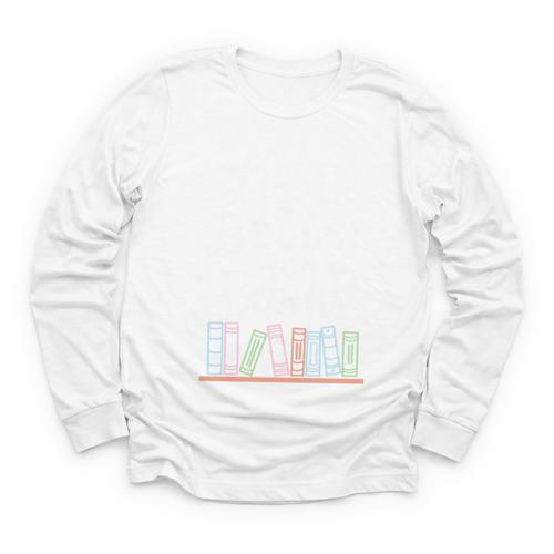Librarian Library Books Reading Reader Youth Long Sleeve Tee - Bookorys AU