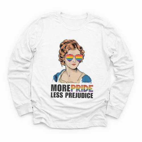 Pride And Prejudice Book Jane Austen Merch LGBTQ Youth Long Sleeve Tee - Bookorys
