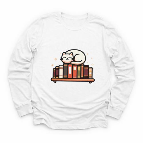 Read More Banned Books Reader Cat Lover Librarian Freedom Youth Long Sleeve Tee - Bookorys AU