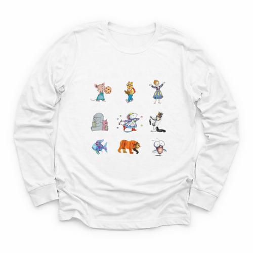Read Book Characters I Can Do Hard Things Back To School Youth Long Sleeve Tee - Bookorys UK