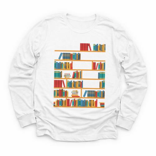 Reading Shirt There Is No Such Thing As Too Many Books Youth Long Sleeve Tee - Bookorys