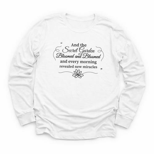 The Secret Garden Book Lover Reader Shirt Youth Long Sleeve Tee - Bookorys