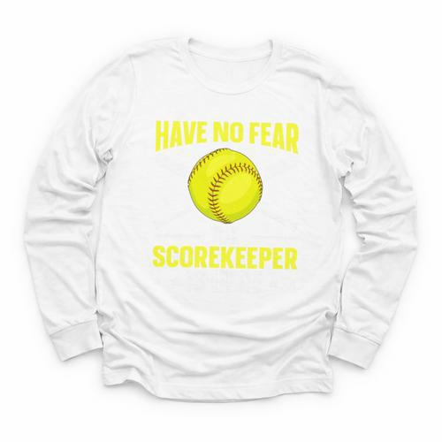 Softball Scorekeeper For a Score Book Keeper Premium Tri-Blend Youth Long Sleeve Tee - Bookorys UK