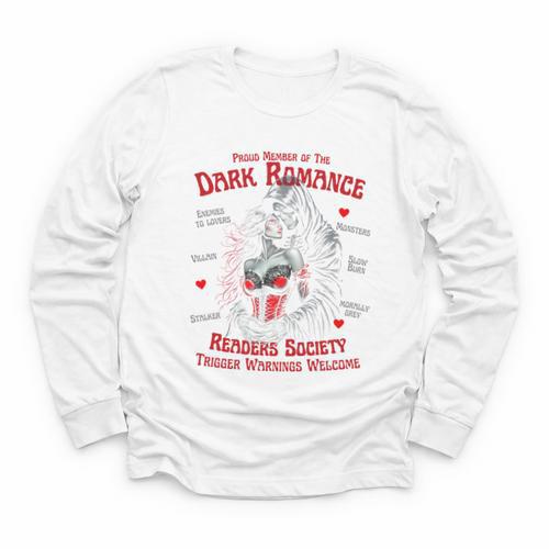 Trigger Warning Book Lover Dark Romance Smut Reader Youth Long Sleeve Tee - Bookorys